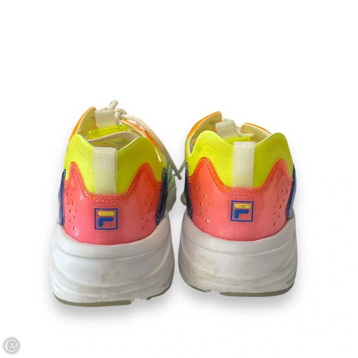Shoes Athletic By Fila In Rainbow Print, Size: 7.5