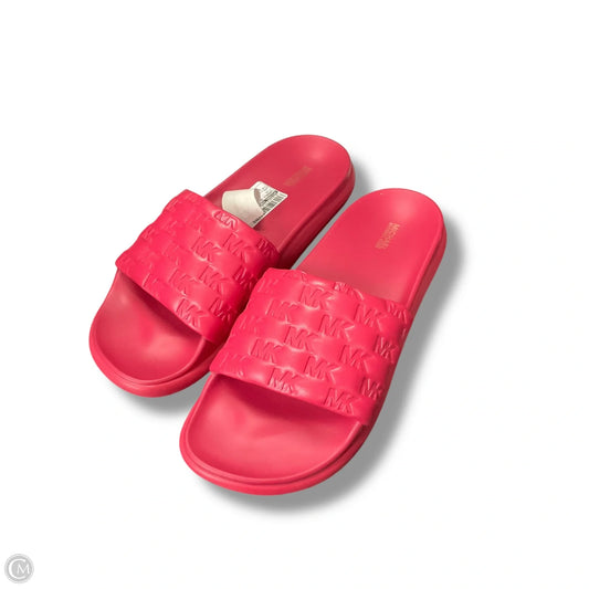 Sandals Designer By Michael Kors In Pink, Size: 11
