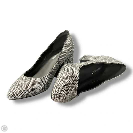 Shoes Heels Block By Lane Bryant In Silver, Size: 8