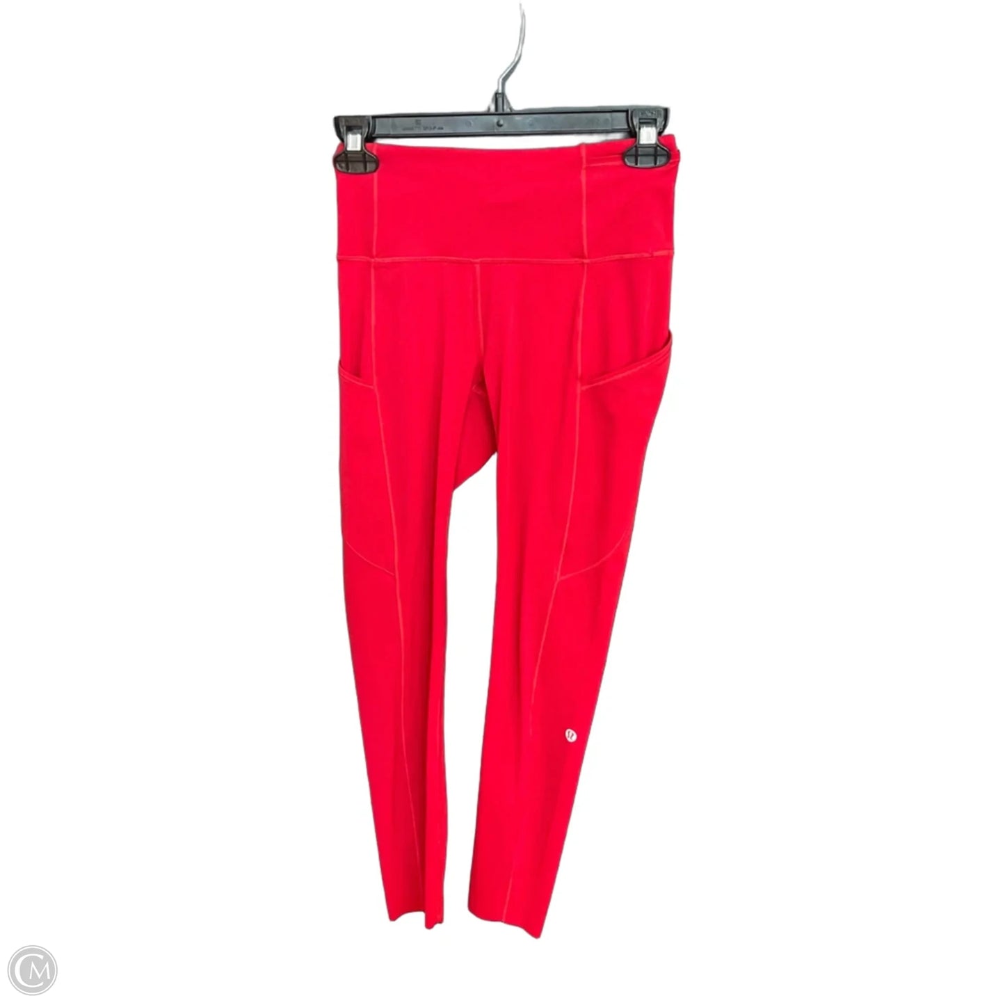 Athletic Leggings By Lululemon In Red, Size: 4