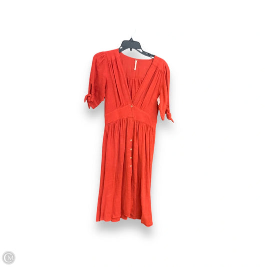 Dress Casual Maxi By Free People In Orange, Size: S