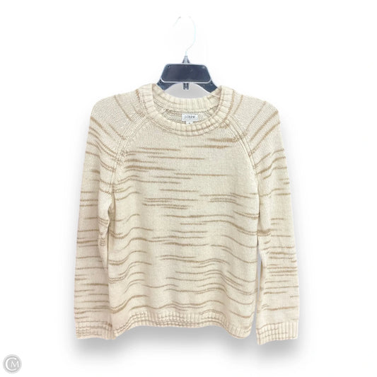Sweater By J. Crew In Cream & Tan, Size: S