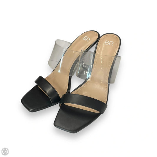 Sandals Heels Block By Bp In Black, Size: 9.5