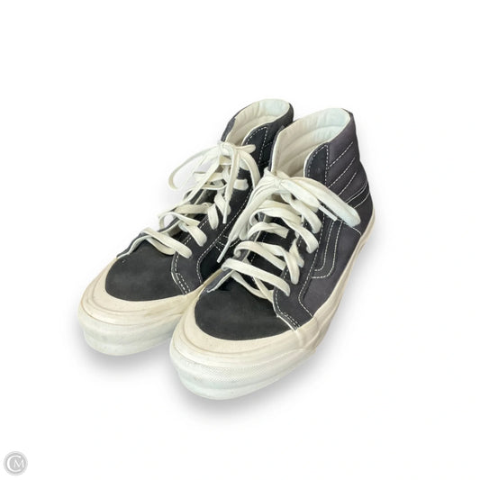 Shoes Flats By Vans In Black & Blue, Size: 8