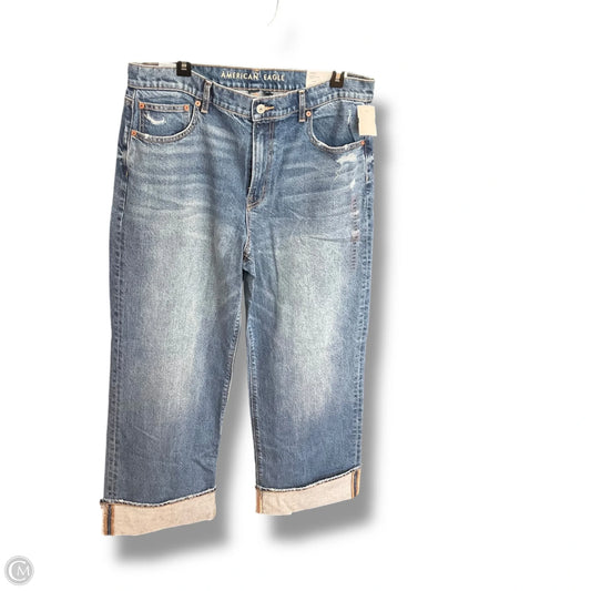 Jeans Cropped By American Eagle In Blue, Size: L