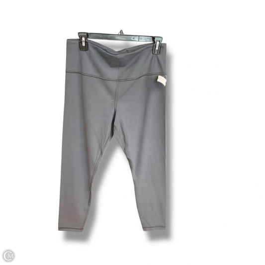 Athletic Leggings By Athleta In Grey, Size: L