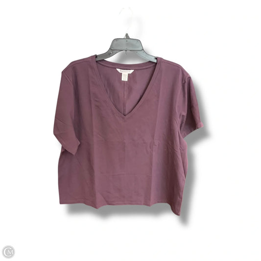 Athletic Top Short Sleeve By Athleta In Purple, Size: Xl