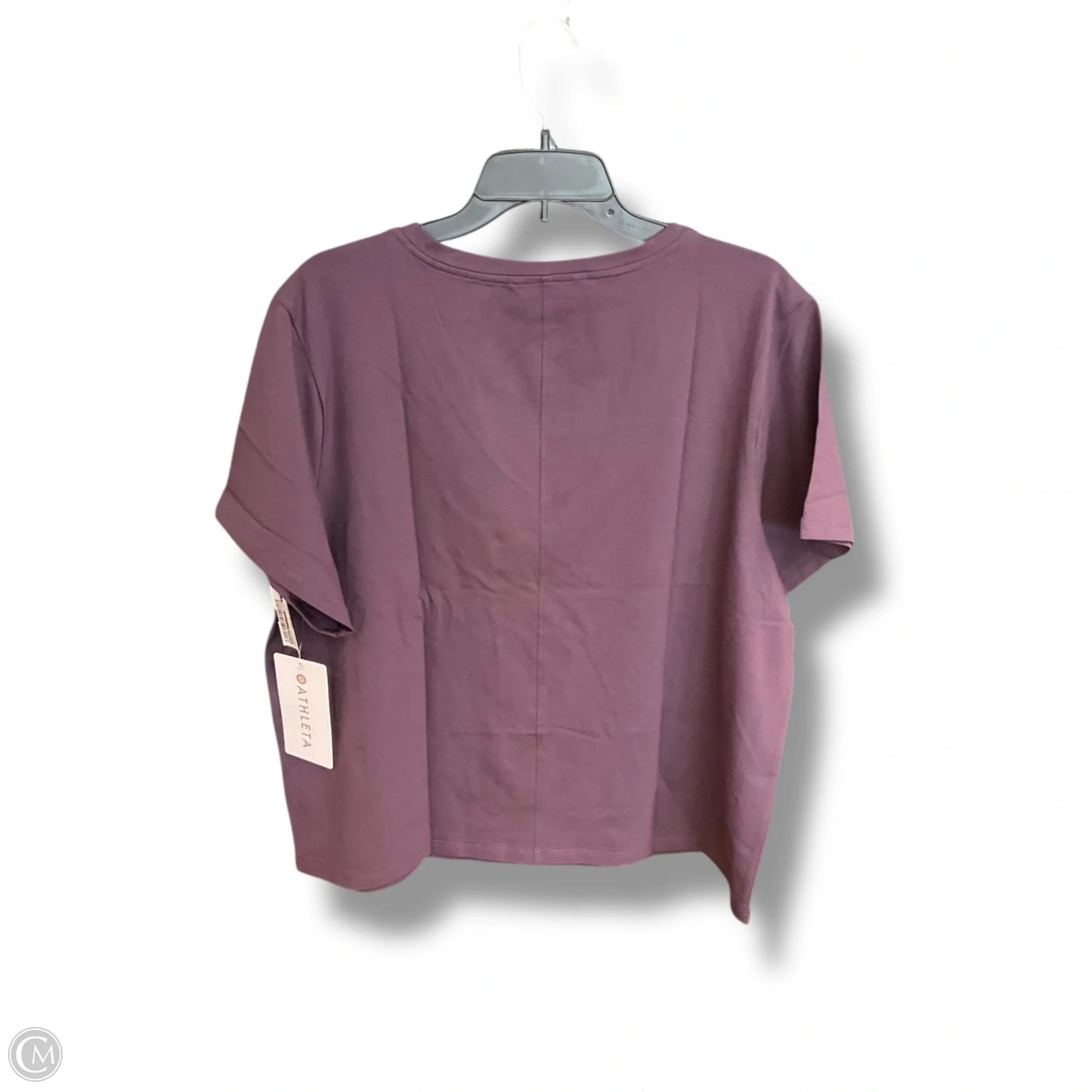 Athletic Top Short Sleeve By Athleta In Purple, Size: Xl
