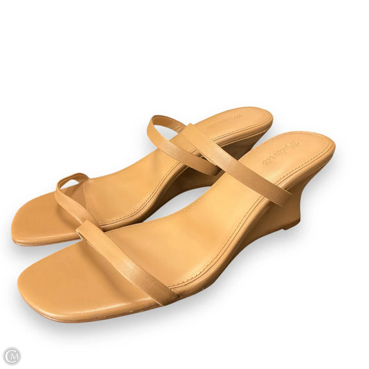 Sandals Heels Block By Madewell In Tan, Size: 8