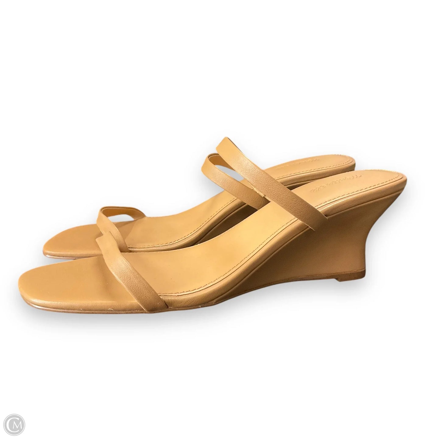 Sandals Heels Block By Madewell In Tan, Size: 8