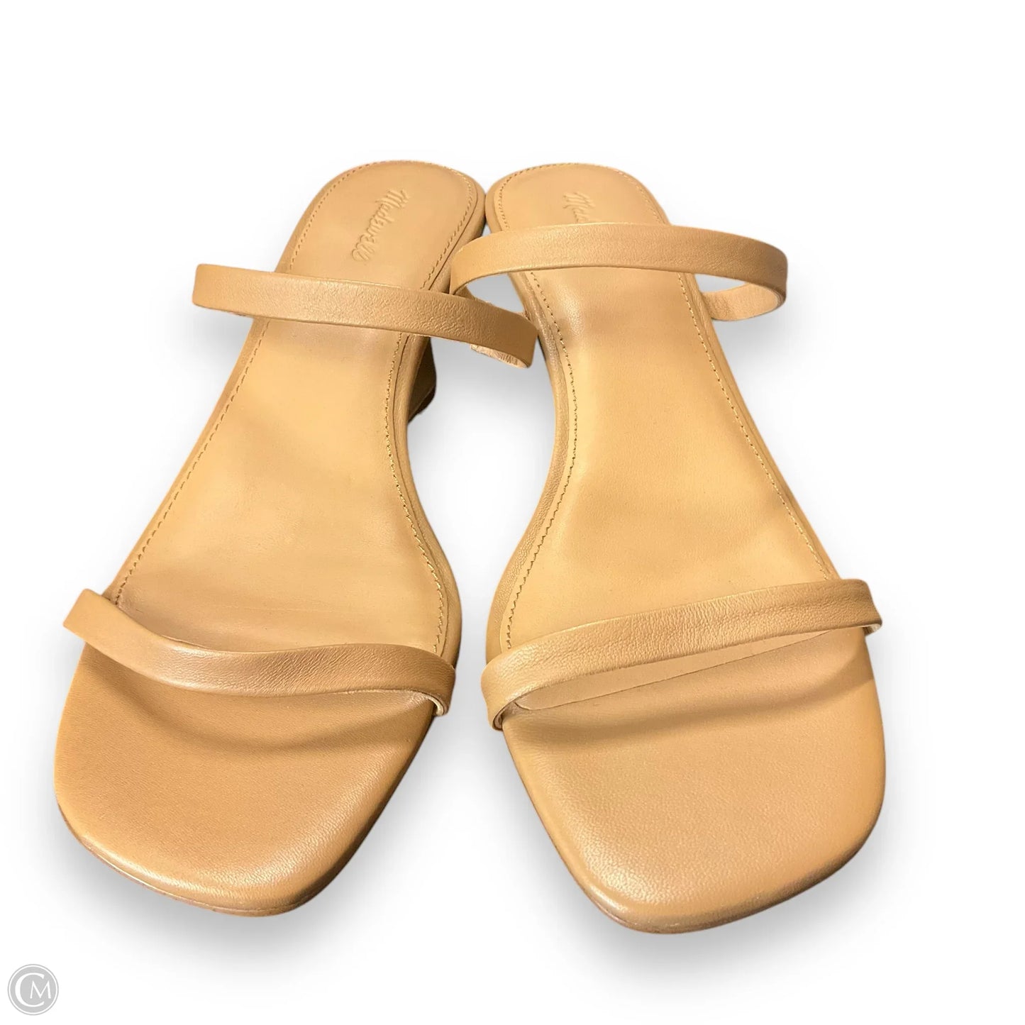 Sandals Heels Block By Madewell In Tan, Size: 8