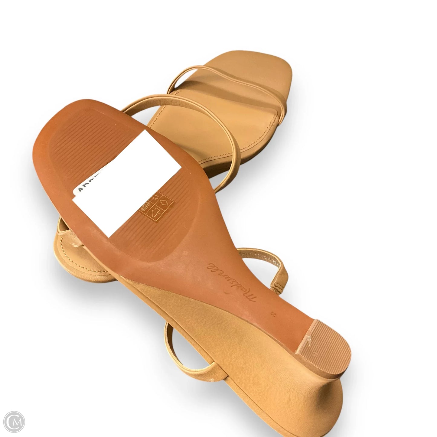 Sandals Heels Block By Madewell In Tan, Size: 8