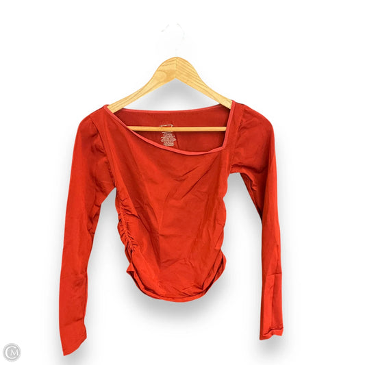 Top Long Sleeve Basic By Free People In Orange, Size: M