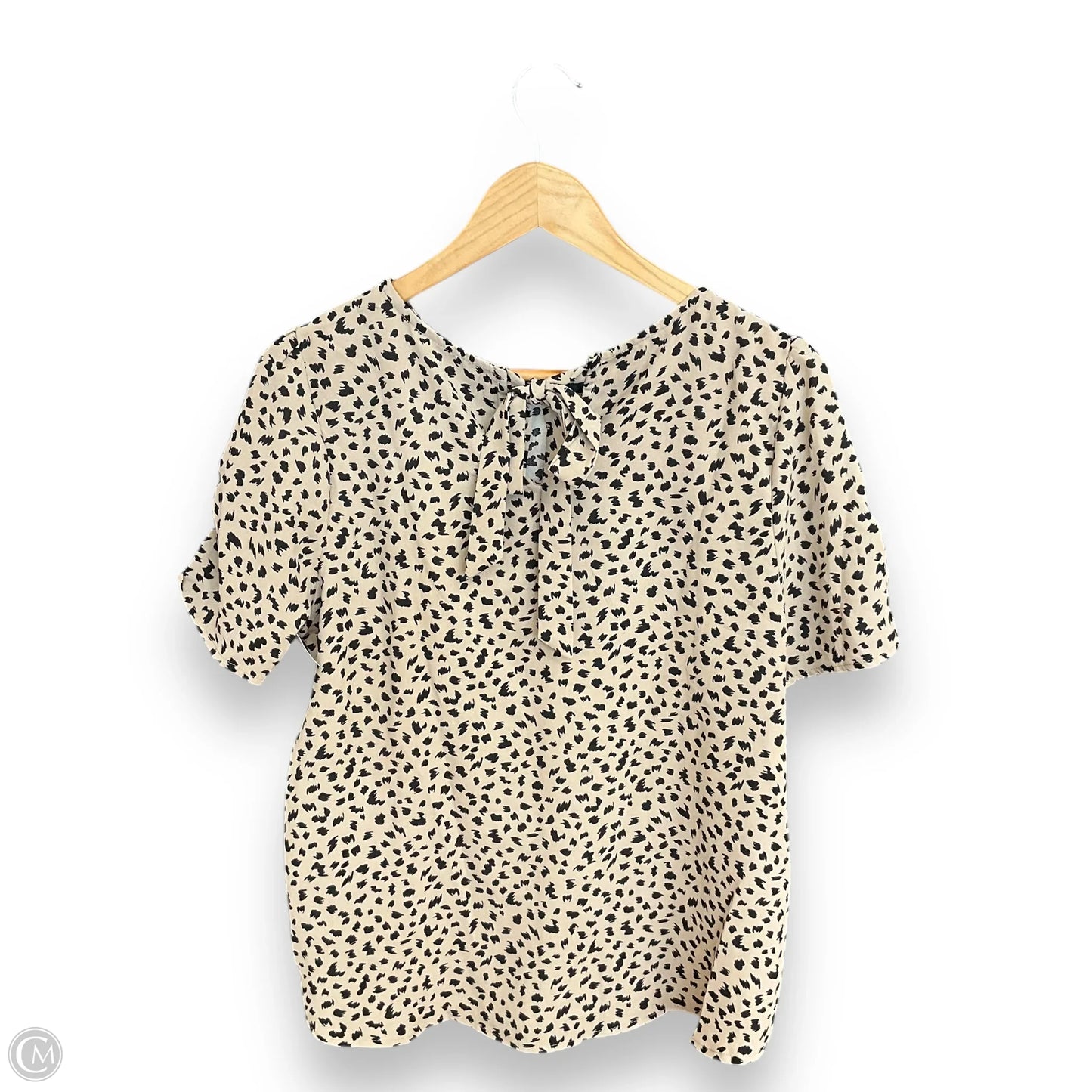 Top Short Sleeve By Papermoon In Animal Print, Size: M