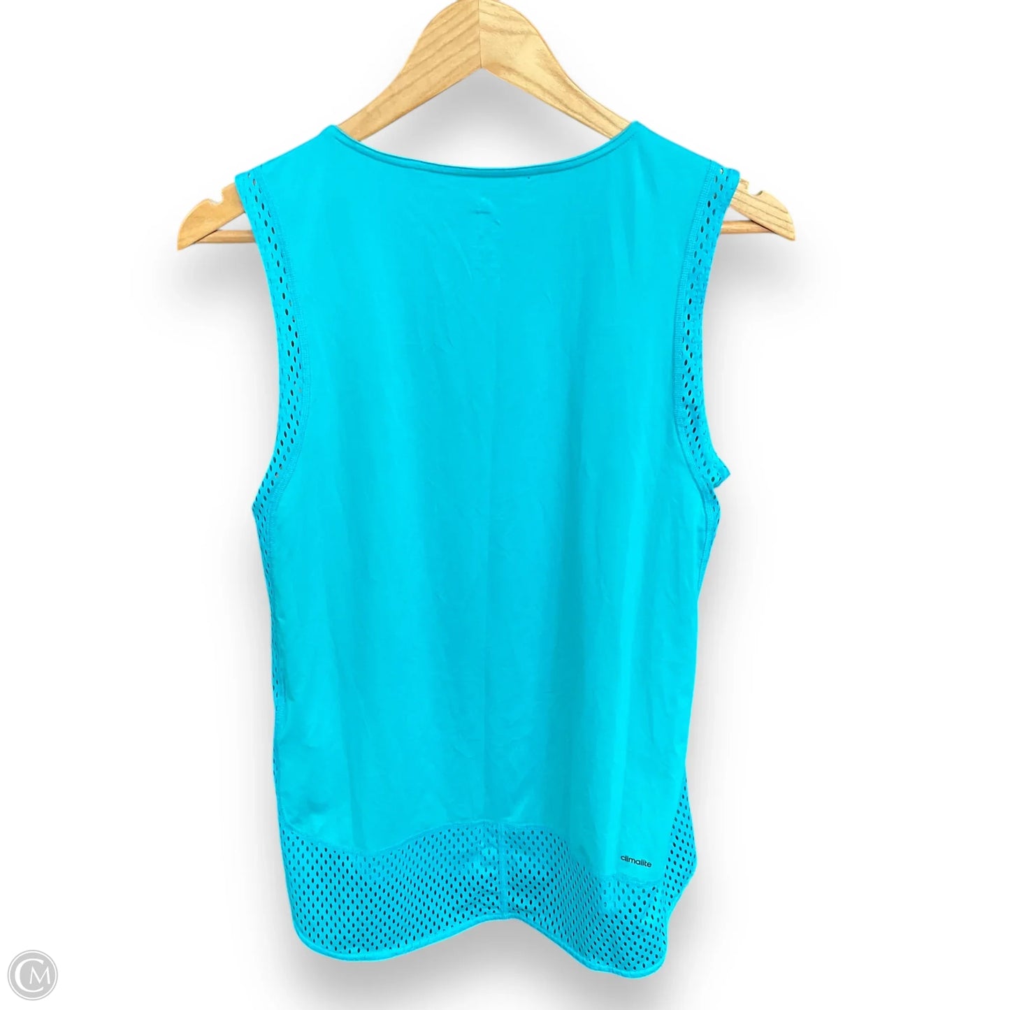 Athletic Tank Top By Adidas In Teal, Size: M