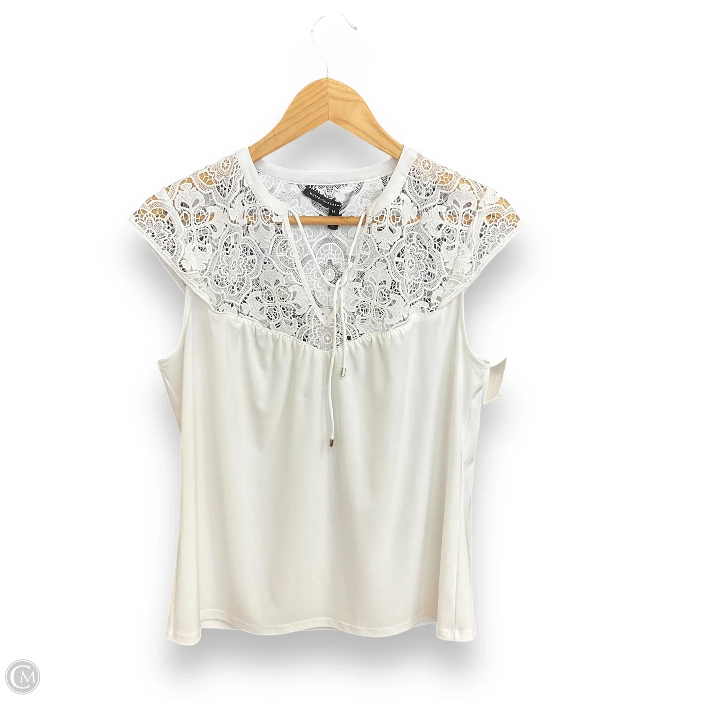 Top Sleeveless By White House Black Market In White, Size: M