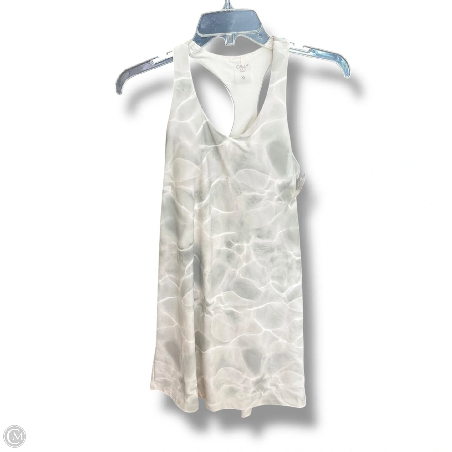 Athletic Dress By Calia In Grey & White, Size: Xs