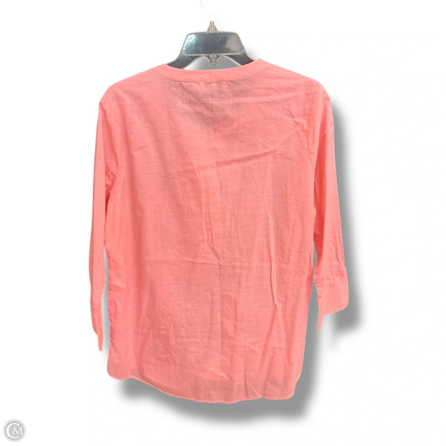 Top 3/4 Sleeve By Vineyard Vines In Pink, Size: M