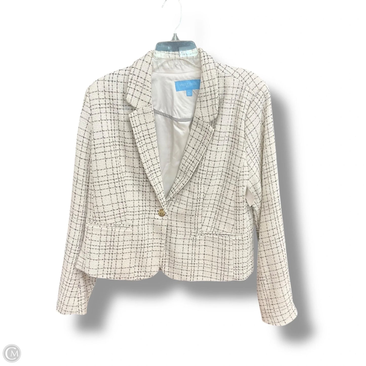 Blazer By Draper James In Plaid Pattern, Size: Xl