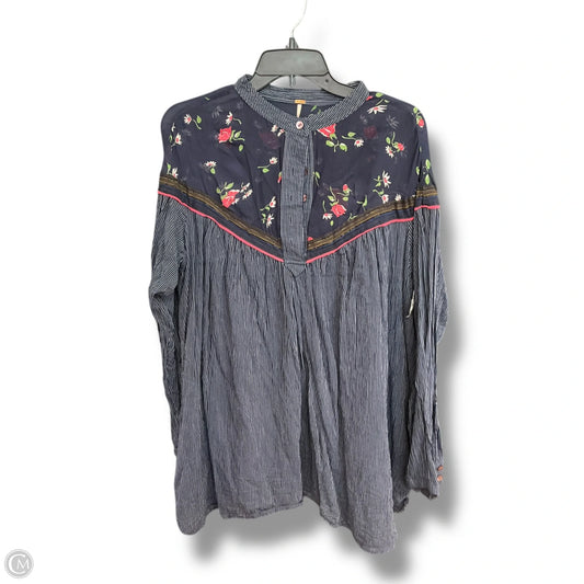 Tunic Long Sleeve By Free People In Striped Pattern, Size: L