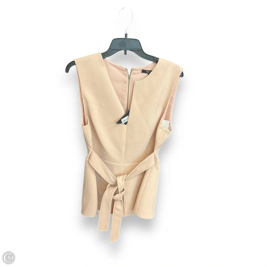 Top Sleeveless By Bcbgmaxazria In Beige, Size: M