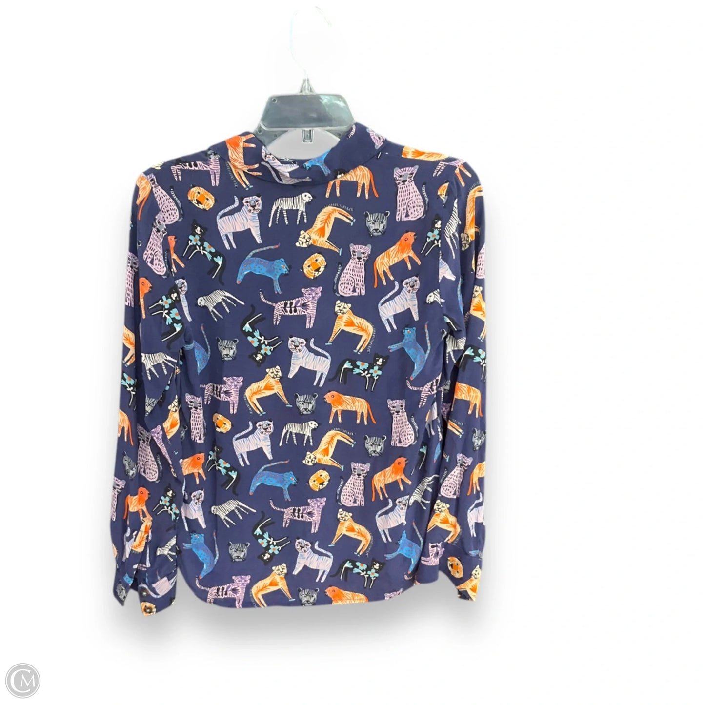Blouse Long Sleeve By Anthropologie In Multi-colored, Size: Xs