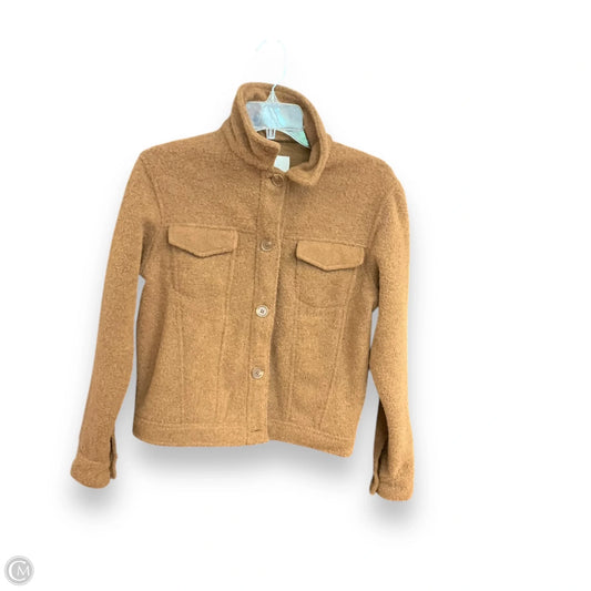 Jacket Shirt By Joie In Brown, Size: Xs
