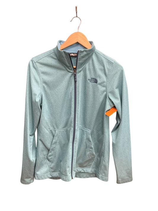 Athletic Jacket By The North Face In Teal, Size: M