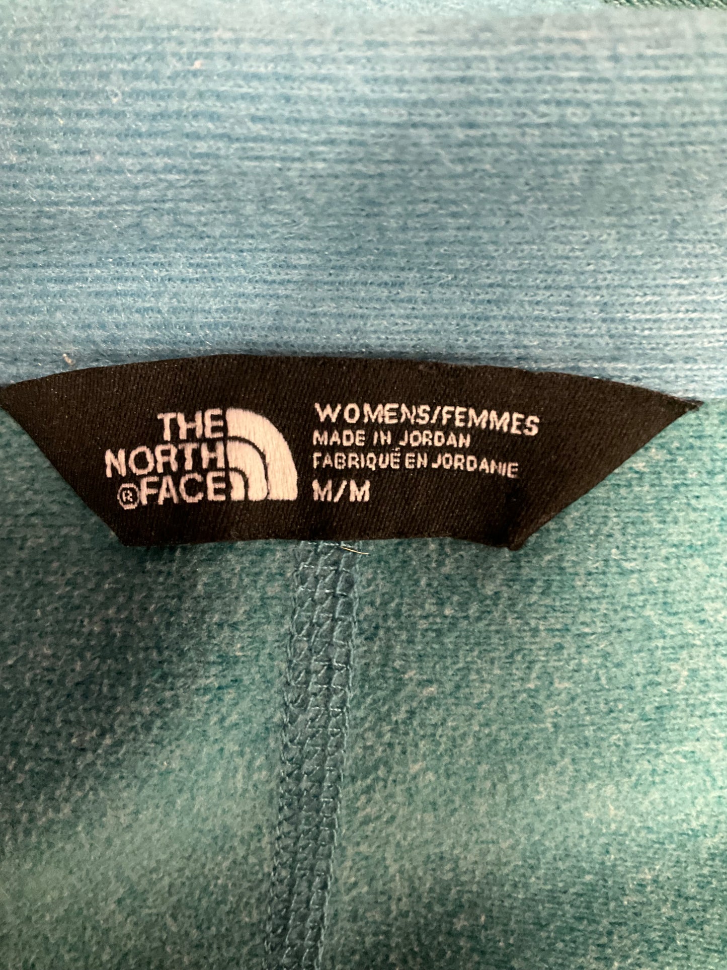 Athletic Jacket By The North Face In Teal, Size: M