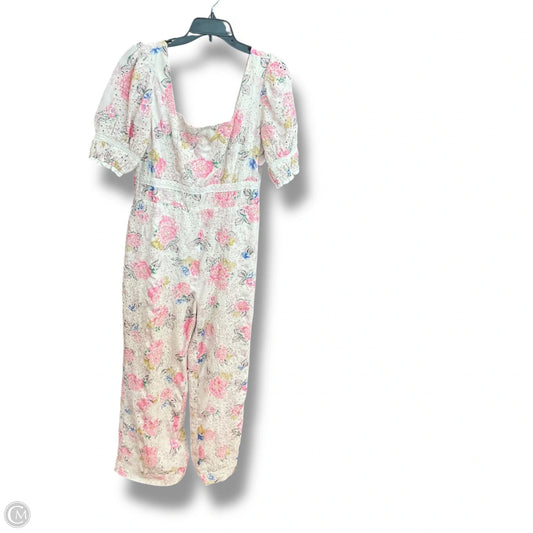 Jumpsuit By Clothes Mentor In Floral Print, Size: Xl