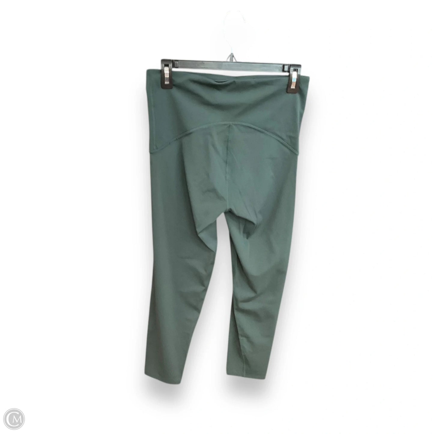 Athletic Leggings By Spanx In Green, Size: L