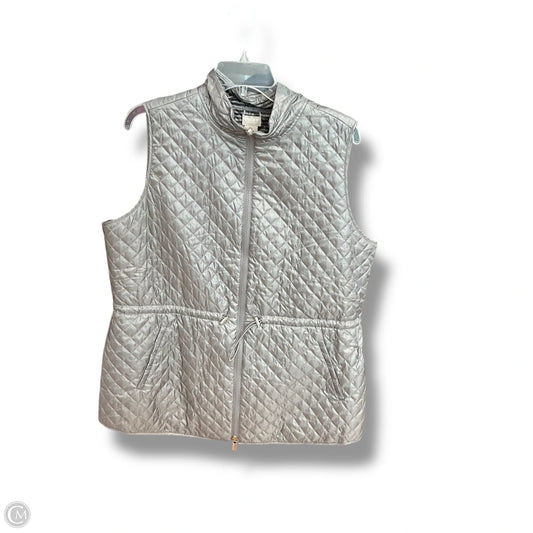 Vest Puffer & Quilted By Chicos In Grey, Size: L