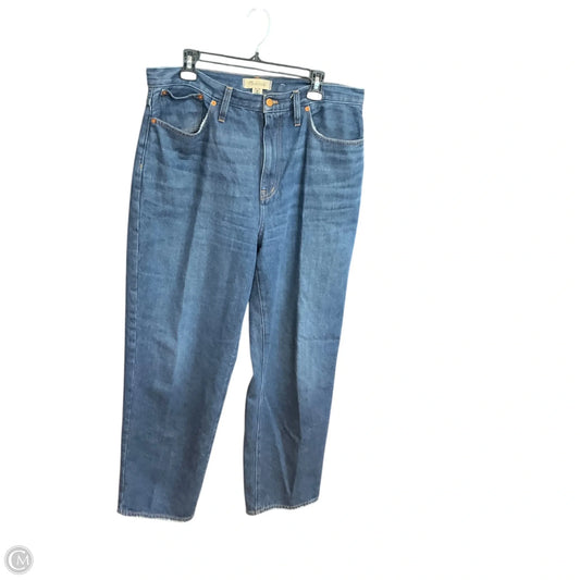 Jeans Boot Cut By Madewell In Blue Denim, Size: 14