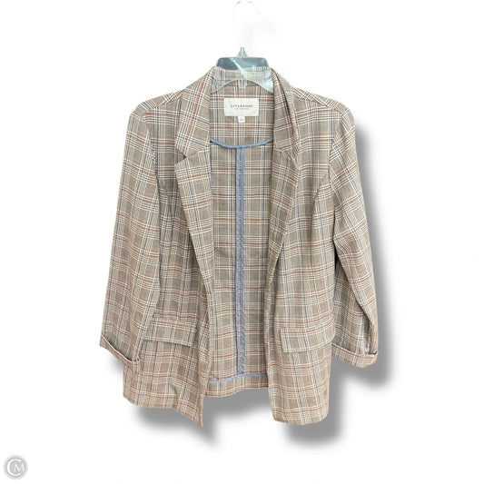 Blazer By Liverpool In Plaid Pattern, Size: L