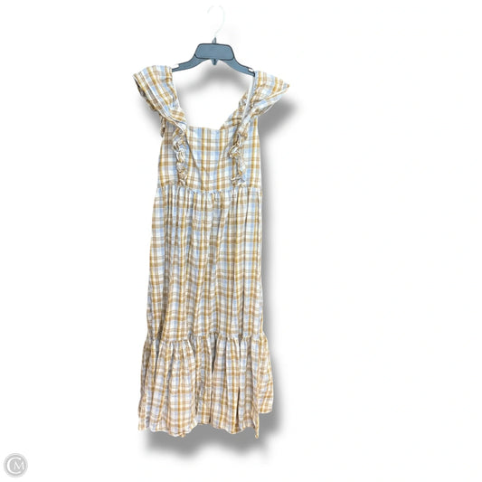 Dress Casual Maxi By Madewell In Plaid Pattern, Size: Xs