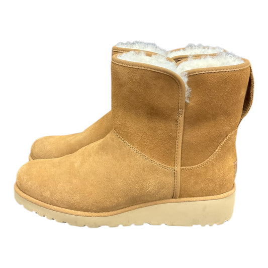 Boots Designer By Ugg In Tan & White, Size: 9