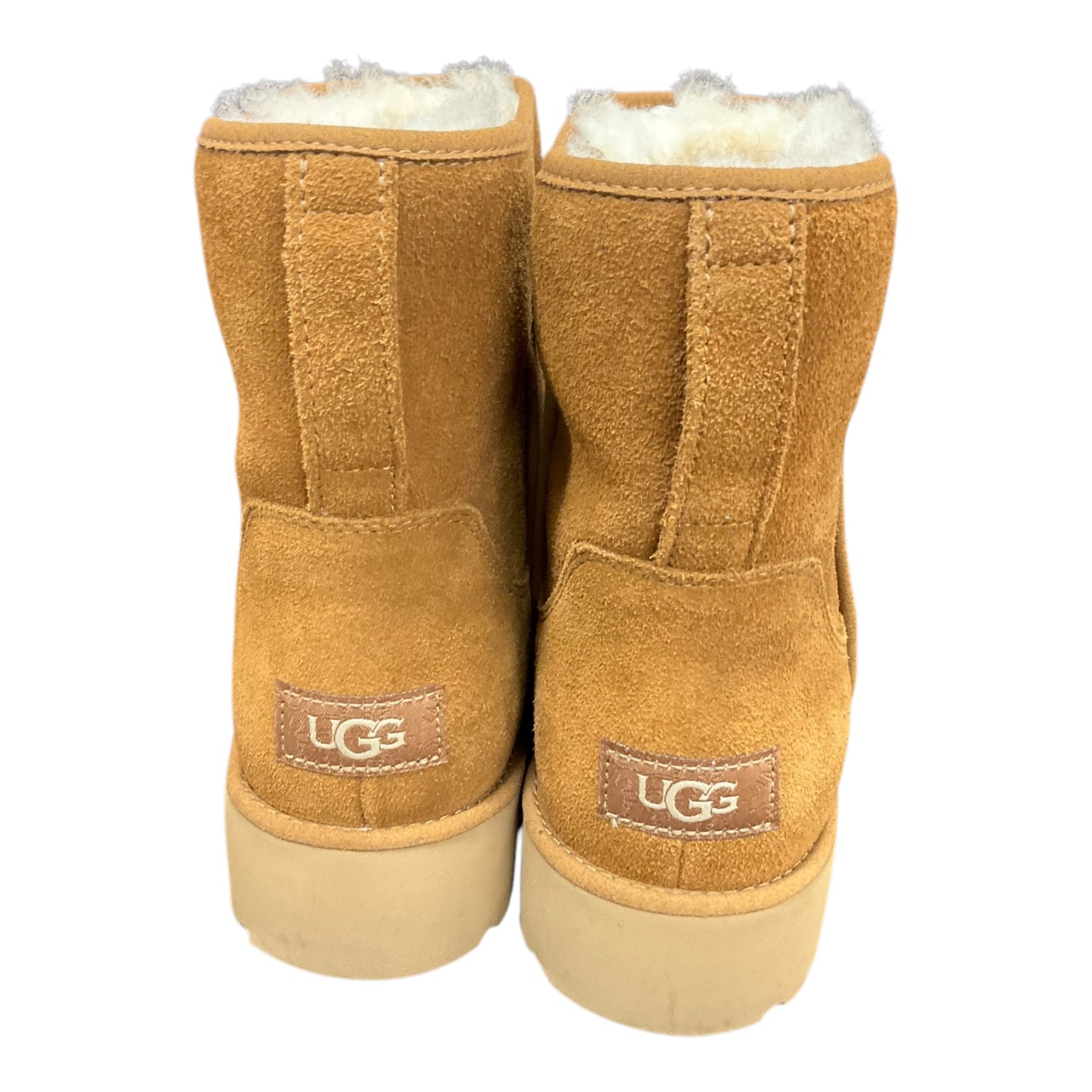 Boots Designer By Ugg In Tan & White, Size: 9