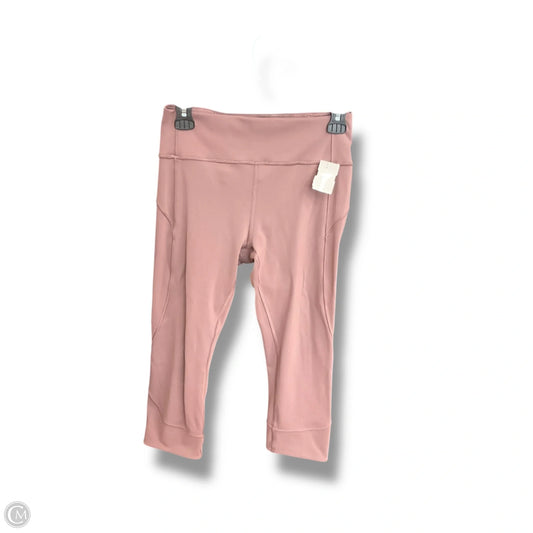 Athletic Leggings Capris By Lululemon In Mauve, Size: 8
