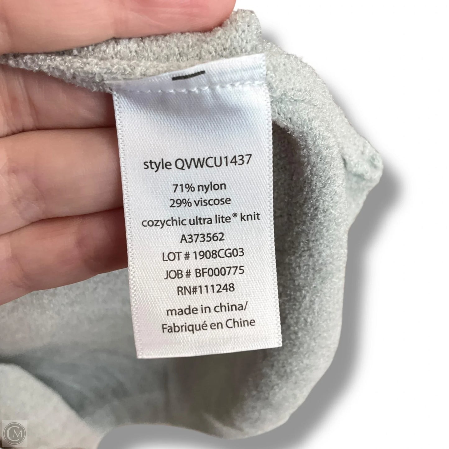 Top Long Sleeve By Barefoot Dreams In Grey, Size: Xl