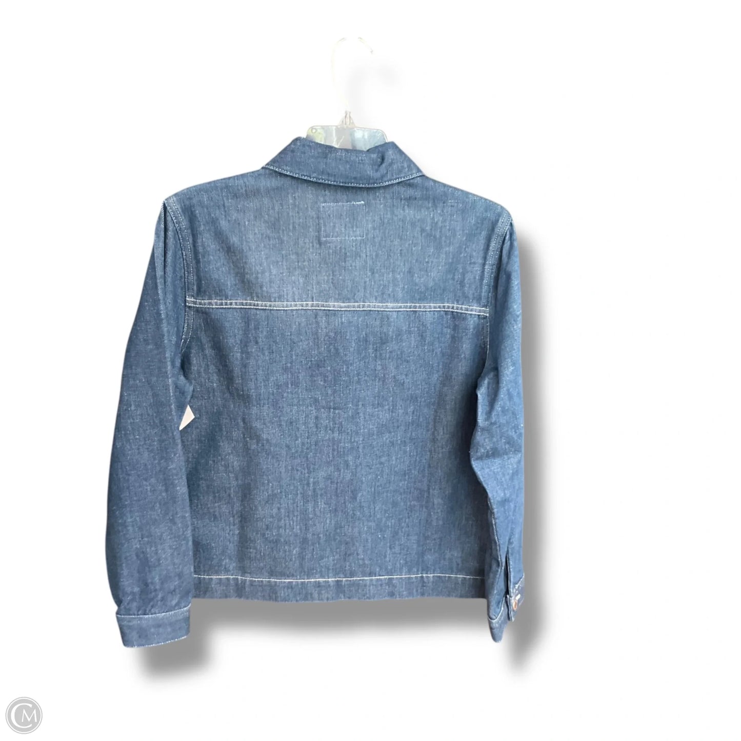 Jacket Denim By Ag Jeans In Blue Denim, Size: M