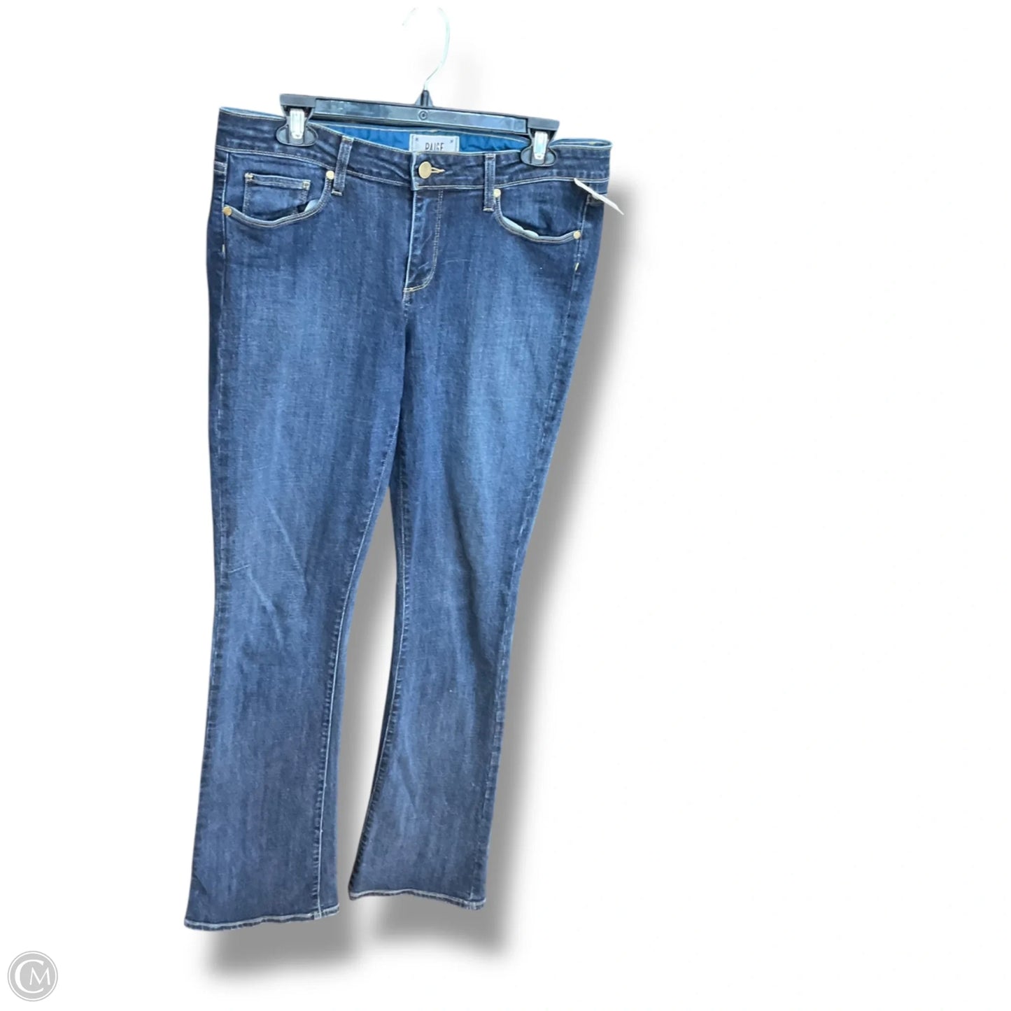 Jeans Boot Cut By Paige In Blue Denim, Size: 12