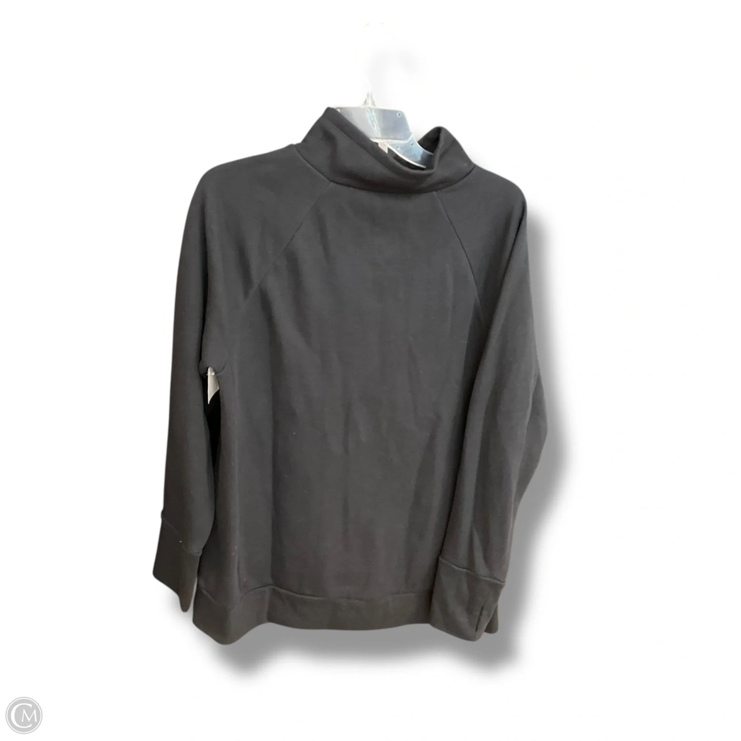 Athletic Sweatshirt Collar By Fabletics In Black, Size: L