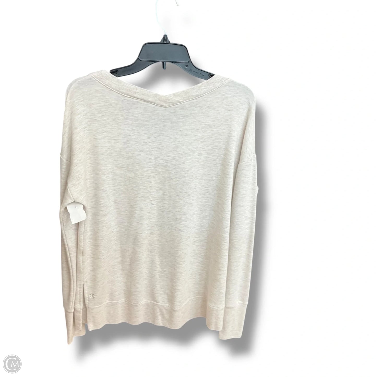 Athletic Top Long Sleeve Crewneck By Athleta In Cream, Size: Sp