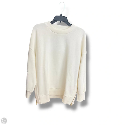 Sweatshirt Crewneck By Varley In White, Size: M