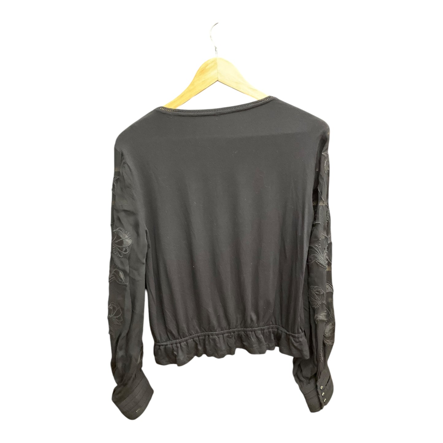 Top Long Sleeve By Clothes Mentor In Black, Size: S