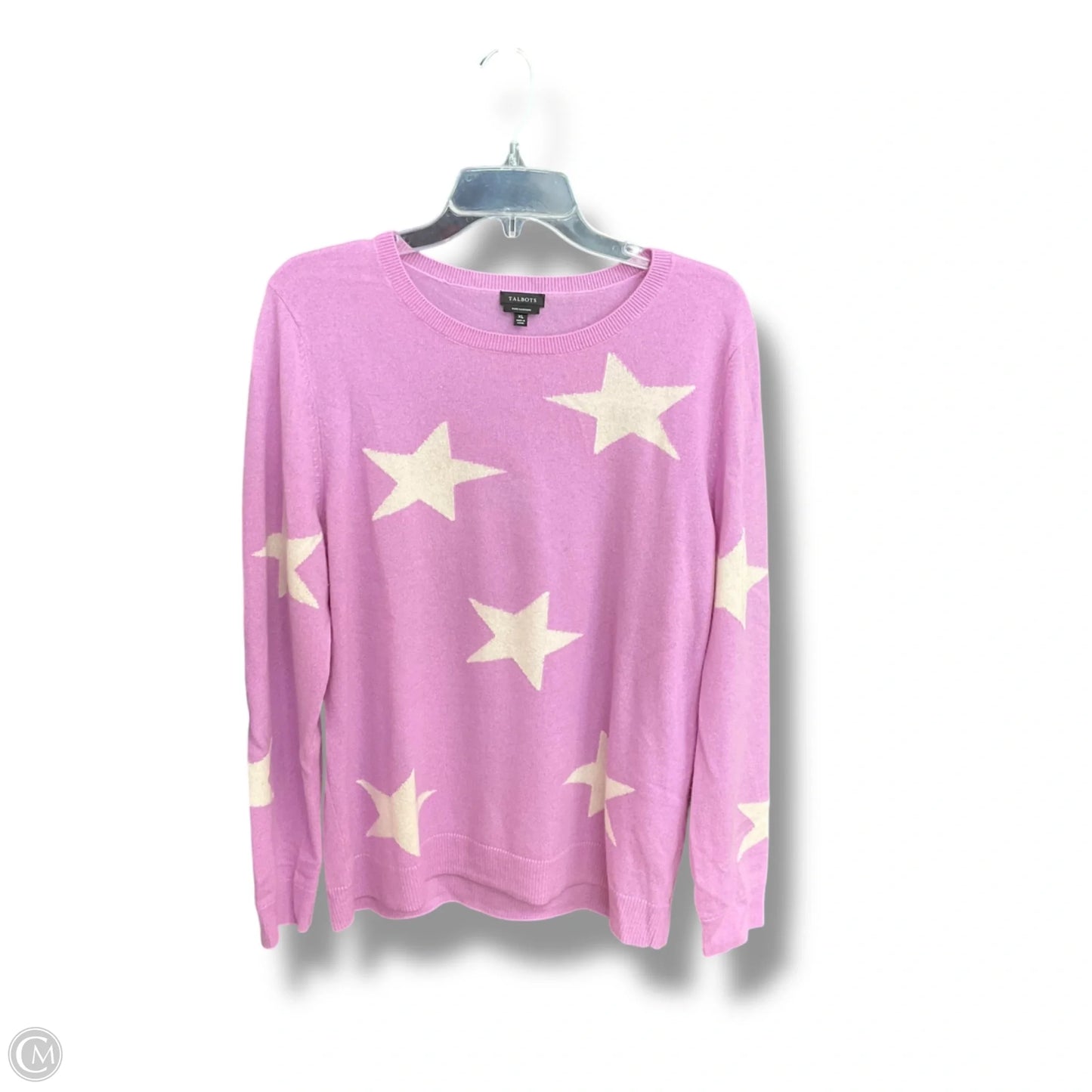 Sweater Cashmere By Talbots In Purple, Size: Xl