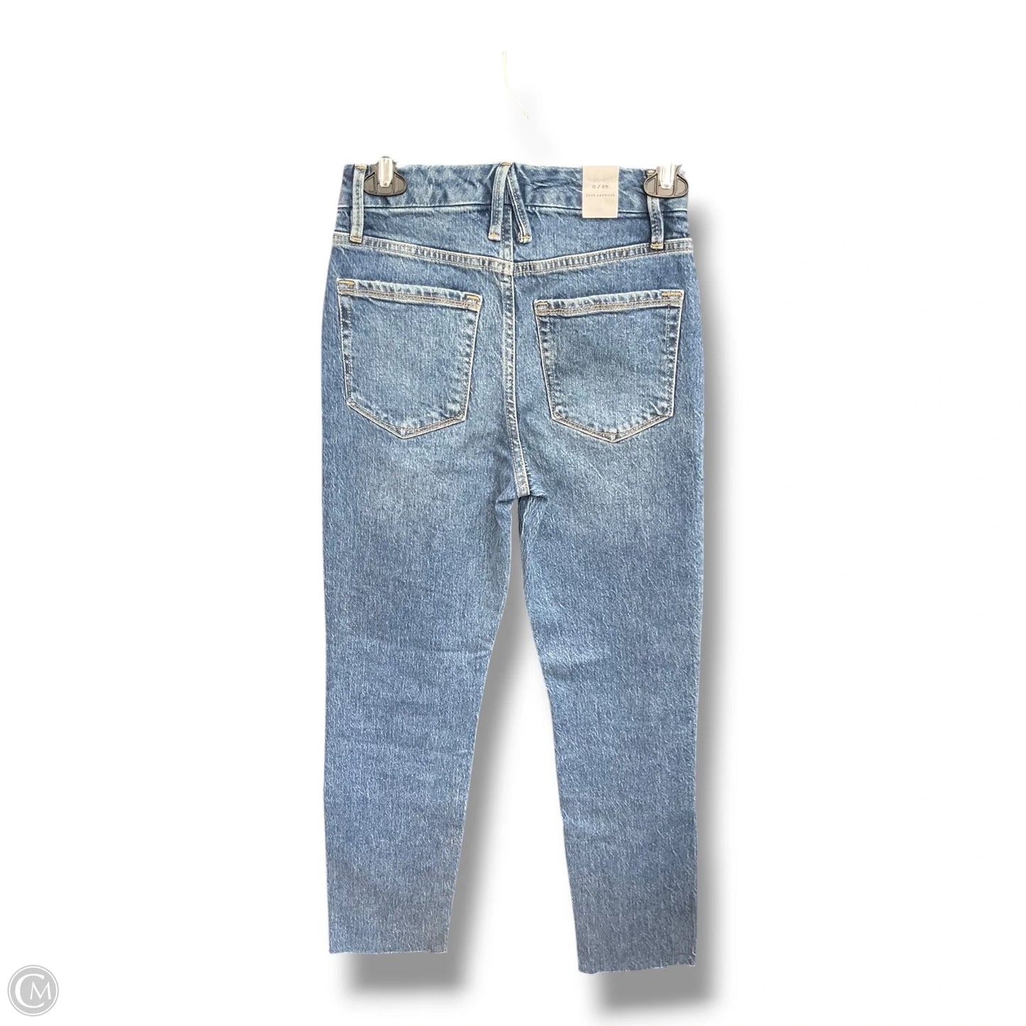 Jeans Straight By Good American In Blue Denim, Size: 0