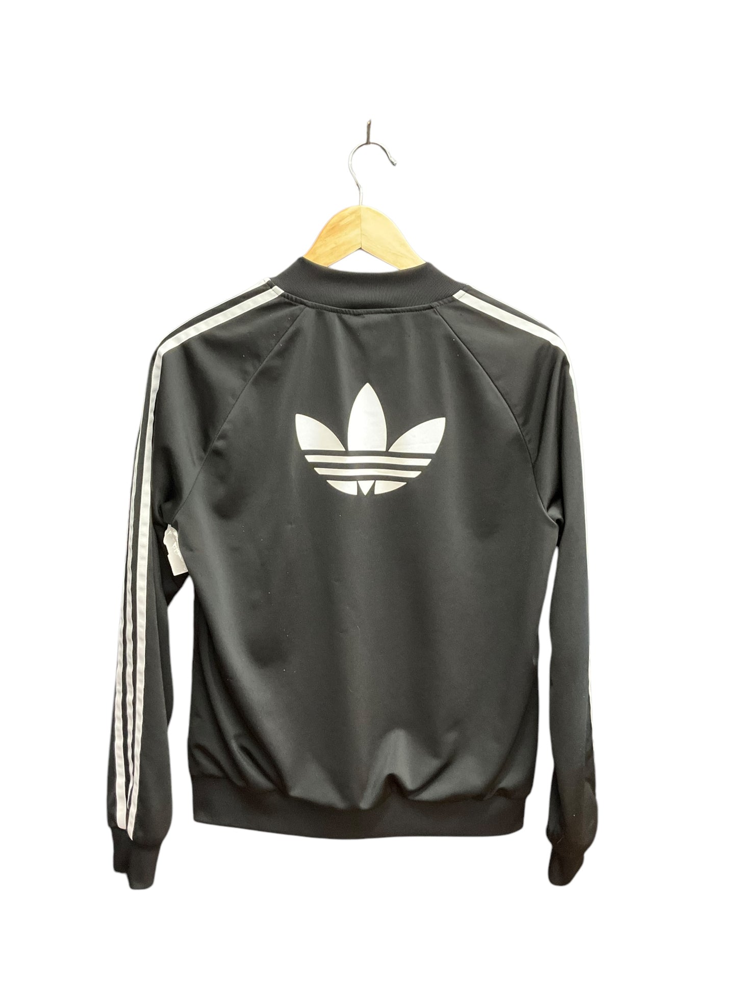 Athletic Jacket By Adidas In Black, Size: M