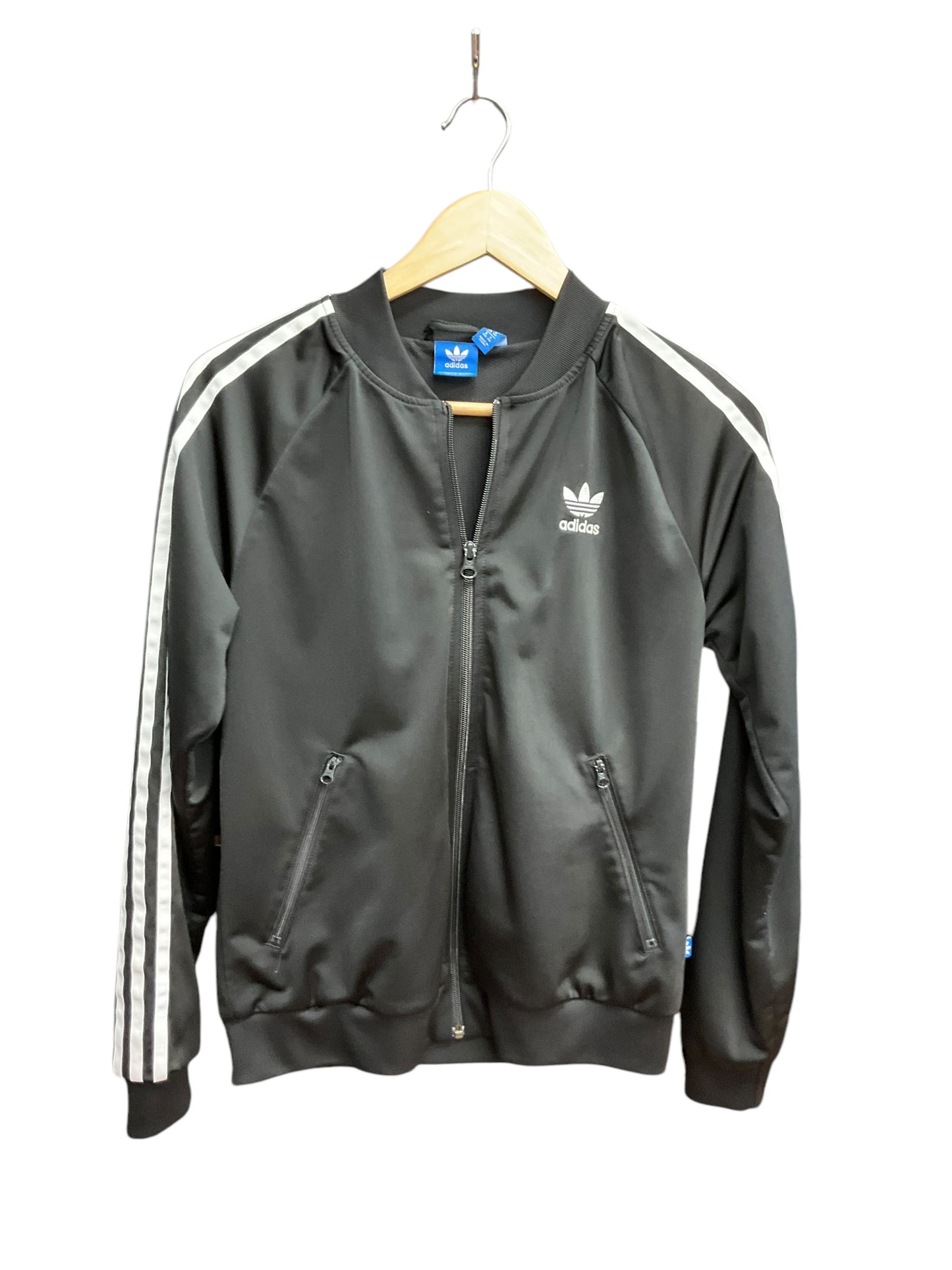 Athletic Jacket By Adidas In Black, Size: M