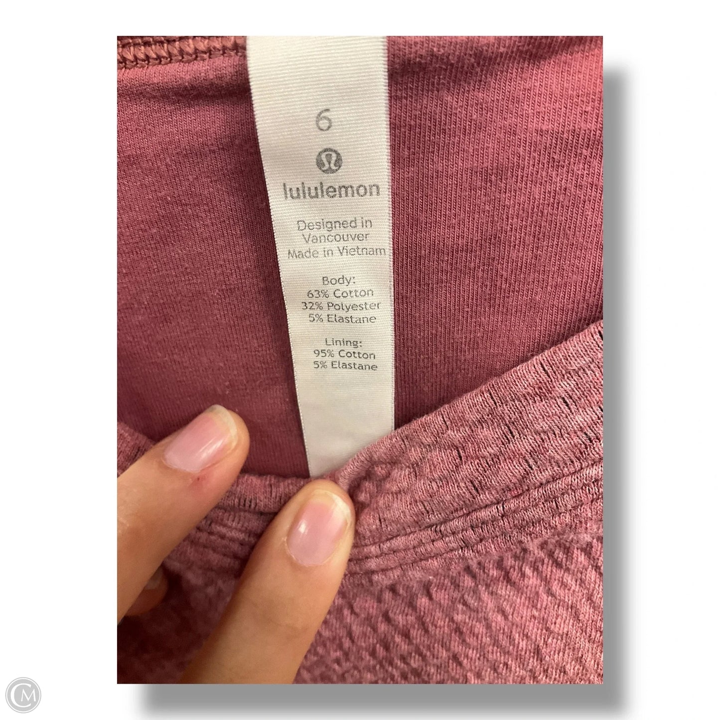 Athletic Top Long Sleeve Crewneck By Lululemon In Pink, Size: 6